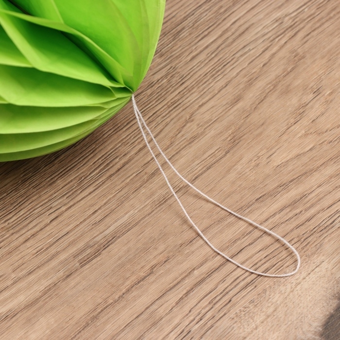 Шар бумажный декоративный, диаметр 20 см, цв. зелёный Шар бумажный декоративный, диаметр 20 см, цв. зелёный