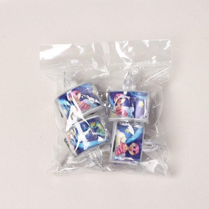 Электронная свеча новогодняя мод. СВ-21 &laquo;Новый год: Змейки&raquo;, 5 х 3,8 см