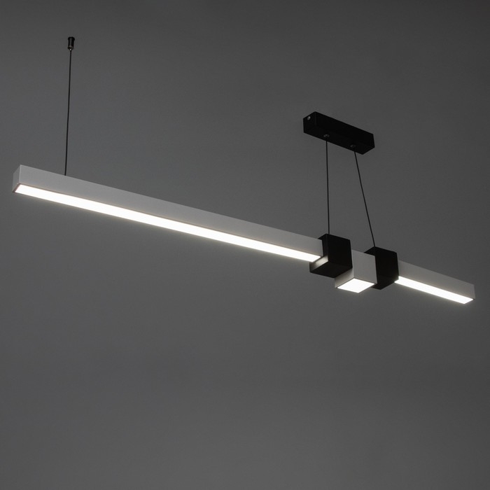 Светильник с ПДУ Светильник с ПДУ "Наоми" LED 20Вт 3000-6000К бело-черный 120х100 см