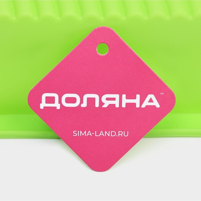 Форма для выпечки Доляна &laquo;Хлеб. Полосы&raquo;, 27,5&times;13,5&times;7 см, цвет зеленый