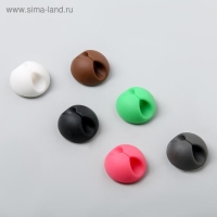 Зажимы для проводов, 6 шт, цвет МИКС Зажимы для проводов, 6 шт, цвет МИКС