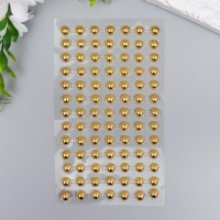 Наклейка пластик стразы "Жемчужины" d=8 мм 24х10 см