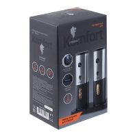 Набор электрических мельниц Leonord LE-1732/2, автоматические, металл/пластик, от АКБ Набор электрических мельниц Leonord LE-1732/2, автоматические, металл/пластик, от АКБ