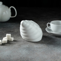 Сахарница фарфоровая Magistro «Ракушка», 330 мл, цвет белый Сахарница фарфоровая Magistro «Ракушка», 330 мл, цвет белый