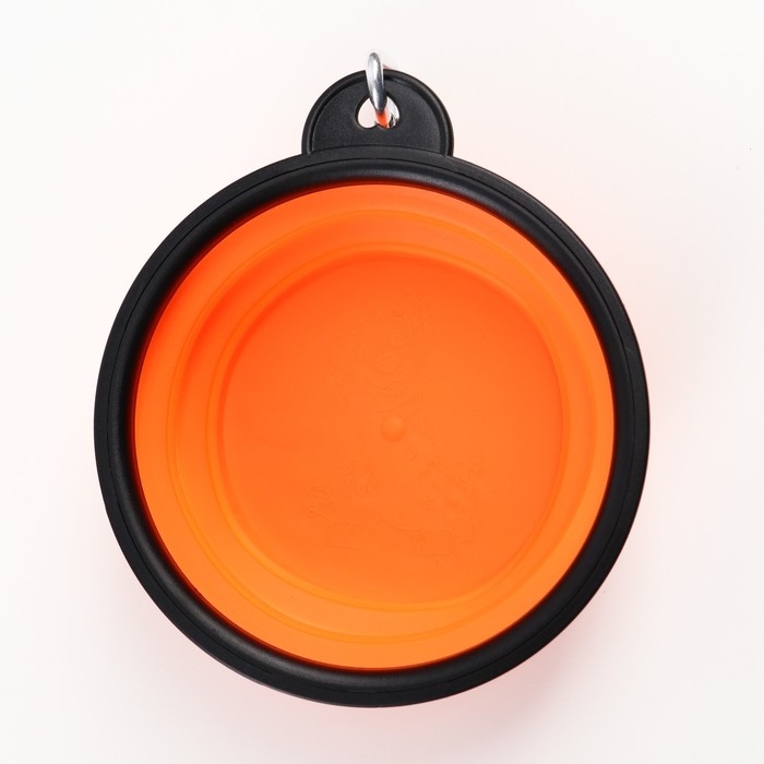 Миска силиконовая, складная, 350 мл, 13 см, оранжевая Миска силиконовая, складная, 350 мл, 13 см, оранжевая