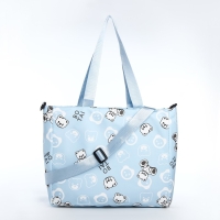 Шопер на молнии, цвет голубой Шопер на молнии, цвет голубой