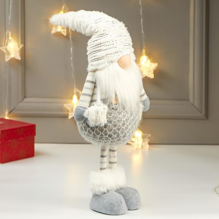 Кукла интерьерная "Дедушка нарядный в белом колпаке" 48х11х17 см