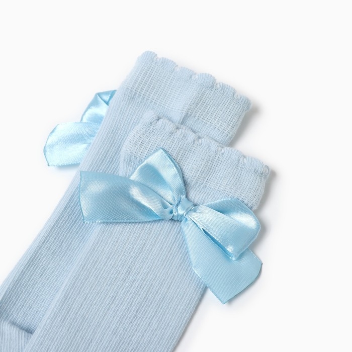 Гольфы Крошка Я &laquo;Бантик&raquo; 12-14 см, голубой