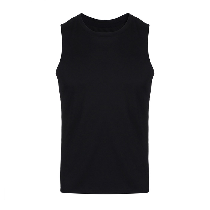 Майка мужская, базовая, размер S (46), цвет черный