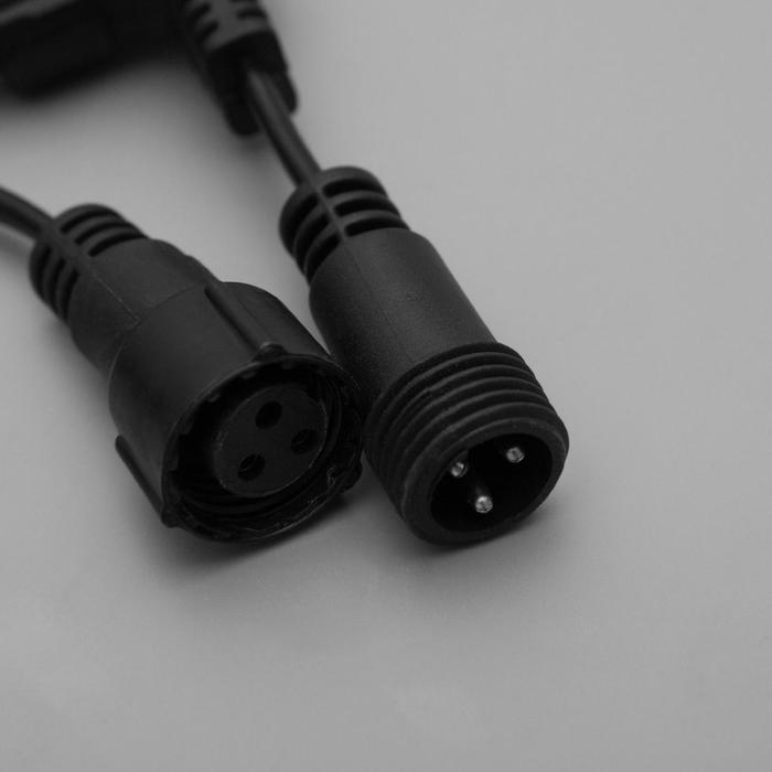 Гирлянда &laquo;Занавес&raquo; 2 &times; 9 м, IP44, УМС, тёмная нить, 1800 LED, свечение мульти, 220 В