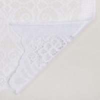 Тюль на кухню со шторной лентой, 285х165 см, цвет белый, 100% полиэстер Тюль на кухню со шторной лентой, 285х165 см, цвет белый, 100% полиэстер