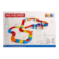 Конструктор магнитный &laquo;Магический трек&raquo;, машинка ездит от батареек, 72 детали