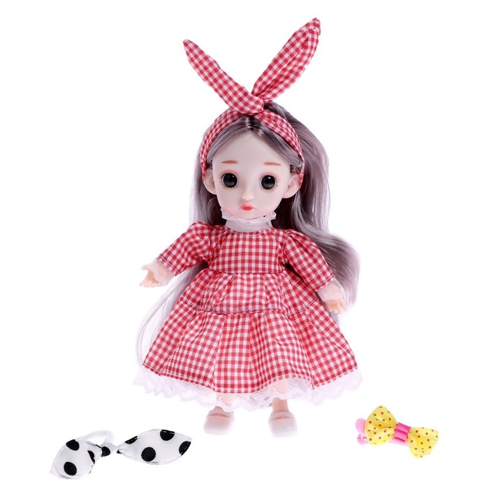 Кукла модная шарнирная &laquo;Алина&raquo; в костюме, с аксессуарами, МИКС