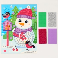 Набор для творчества. Аппликация &laquo;Снеговик&raquo; 4 цв., 200 элементов
