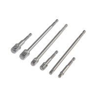 Набор адаптеров для торцевых головок ТУНДРА, под квадрат 1/4" 3/8" 1/2", 65 и 150 мм, 6 шт. Набор адаптеров для торцевых головок ТУНДРА, под квадрат 1/4" 3/8" 1/2", 65 и 150 мм, 6 шт.