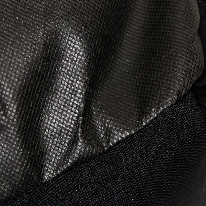 Лежанка "Принцесса", габардин, плюш, 50 х 50 х 15 см, чёрная/голубая