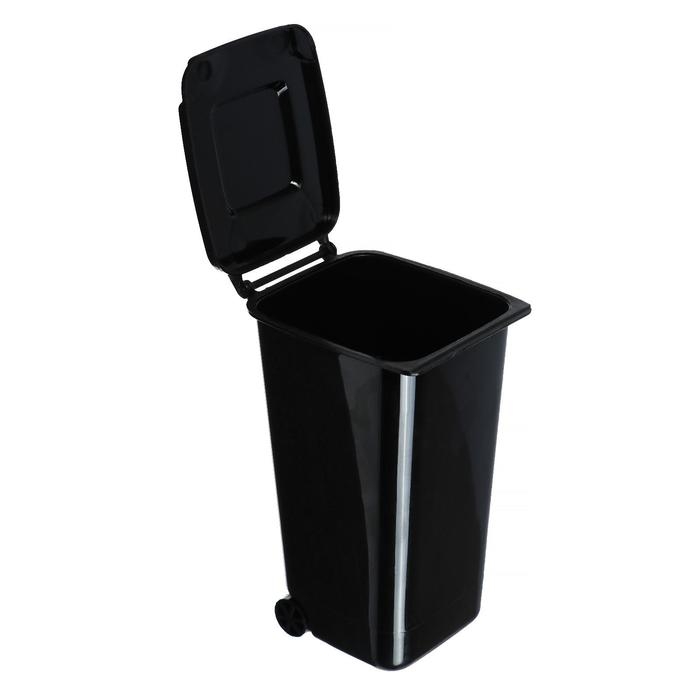 Контейнер под мелкий мусор, 8&times;10&times;15.5 см, черный