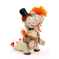 Набор для изготовления текстильной игрушки &laquo;Змей Горыныч&raquo; высота &mdash; 21,5 см