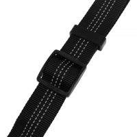 Автомобильный поводок с креплением в замок безопасности. 50-75 см, черный