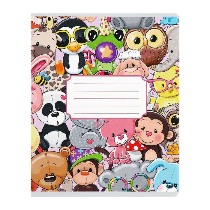 Комплект тетрадей из 10 штук, 12 листов в клетку Calligrata Комплект тетрадей из 10 штук, 12 листов в клетку Calligrata "Яркий микс", обложка мелованный картон, ВД-лак, блок офсет, 5 видов по 2 штуки