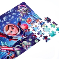 Пазлы светящиеся в темноте «Космический десант», 88 деталей Пазлы светящиеся в темноте «Космический десант», 88 деталей