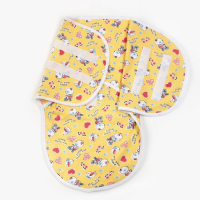 Пеленка-кокон на липучках, рост 50-62 см, кулирка, цвет жёлтый, принт микс Пеленка-кокон на липучках, рост 50-62 см, кулирка, цвет жёлтый, принт микс