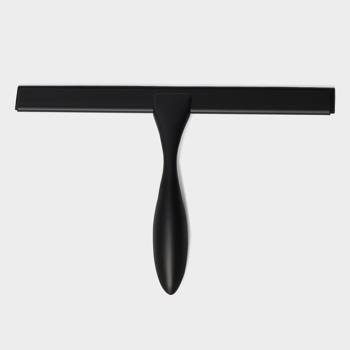 Водосгон из нержавеющей стали с комплектом держателей Raccoon, 25×16 см, цвет чёрный Водосгон из нержавеющей стали с комплектом держателей Raccoon, 25×16 см, цвет чёрный