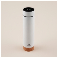 Термос с термометром Sima-Land Home, 500 мл, цвет белый Термос с термометром Sima-Land Home, 500 мл, цвет белый