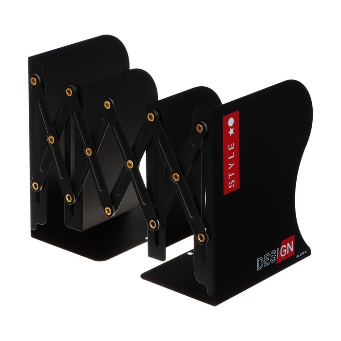 Подставка для книг раздвижная Подставка для книг раздвижная "Стиль", 3 отделения, металлическая, МИКС