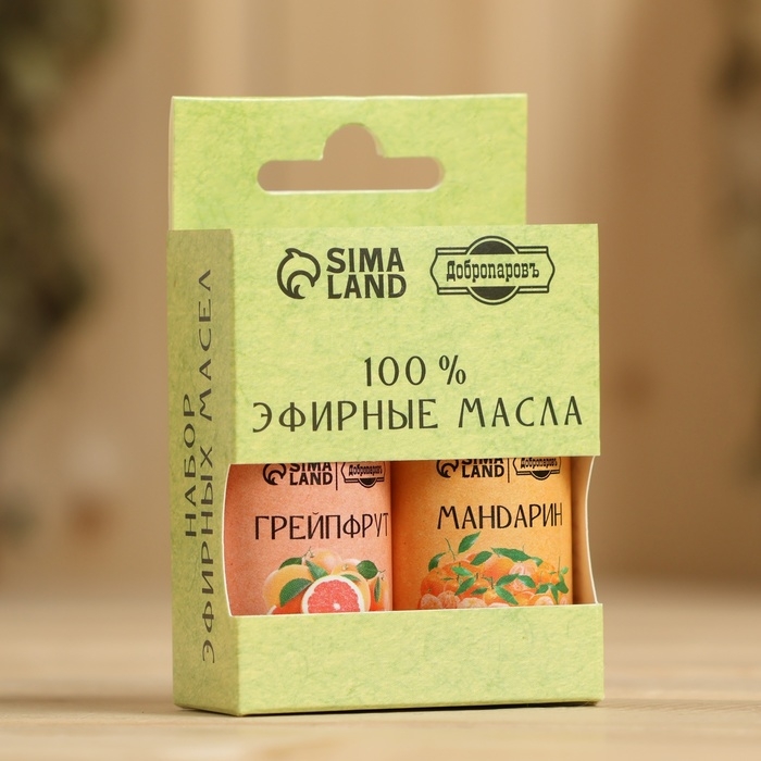 Набор эфирных масел 2 шт Набор эфирных масел 2 шт "Грейпфрут, Мандарин" 15 мл