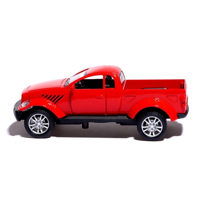 Машина металлическая «Раптор», открываются двери, 1:32, инерция, цвет красный Машина металлическая «Раптор», открываются двери, 1:32, инерция, цвет красный