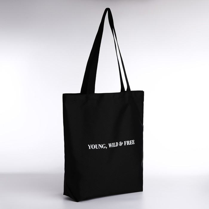 Шопер Young, 40х12х38, цвет чёрный Шопер Young, 40х12х38, цвет чёрный