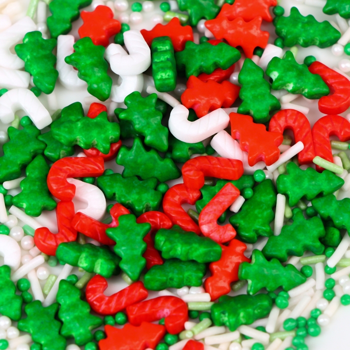 Новый год. Кондитерская новогодняя посыпка, "Предвкушение рождества", микс, 20 г