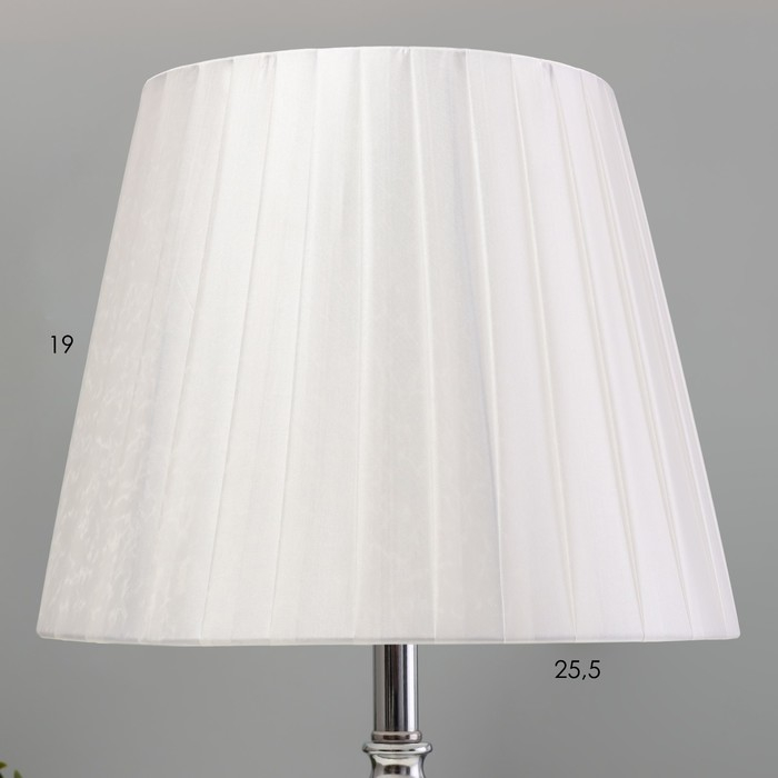 Лампа настольная "Алора" 1хЕ27 40Вт хром 26х26х45 см RISALUX