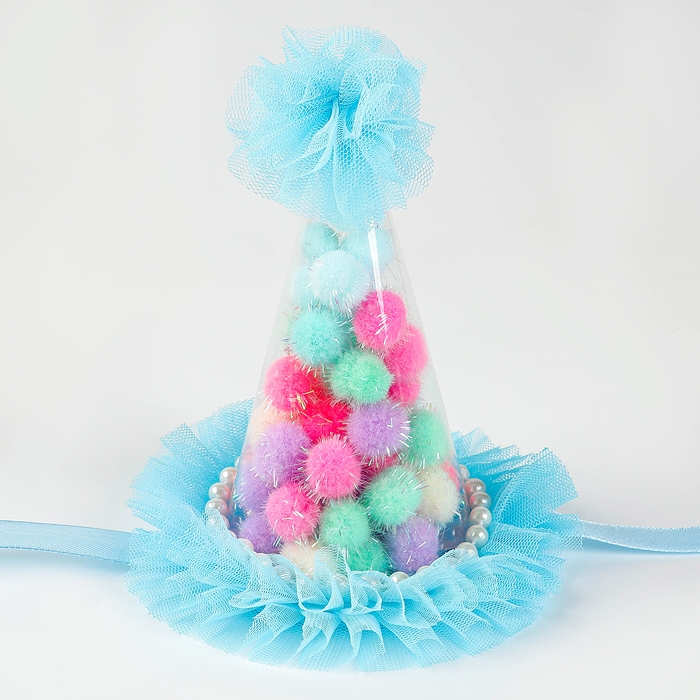 Колпак &laquo;Праздничный&raquo;, цвет голубой