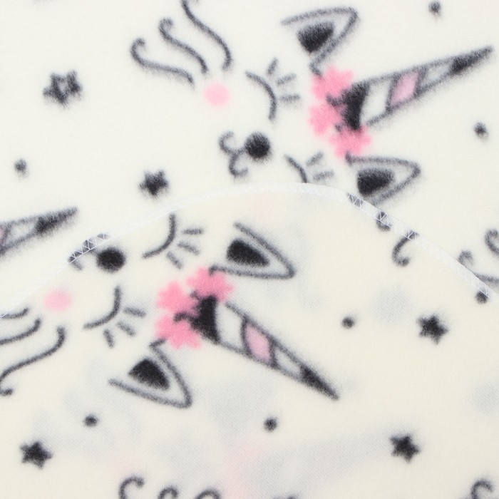 Плед Павлинка &laquo;Кот-единорог&raquo;, 150х200см, флис 135 г/м, полиэстер