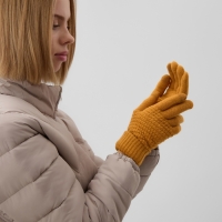 Перчатки женские MINAKU 21 см горчичный Перчатки женские MINAKU 21 см горчичный