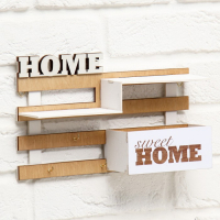 Ключница настенная с полкой &laquo;Ступеньки&raquo;, 30 х 18 см.