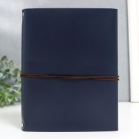 Фотоальбом 30 листов "Синий океан" кожзам (на кольцах) 22,5х18х3 см