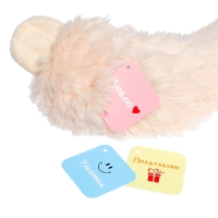 Мягкая игрушка &laquo;Ленивец&raquo;, в комплекте 3 открытки, цвет бежевый, 60 см