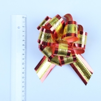 Бант-шар №3,2 золотой в красном Бант-шар №3,2 золотой в красном