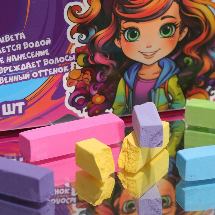 Мелки для волос, 6 шт Мелки для волос, 6 шт