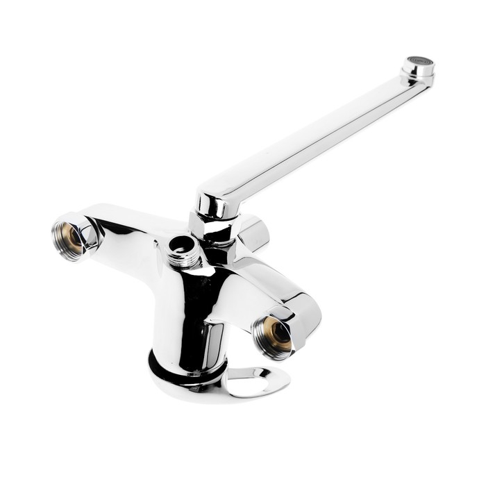 Смеситель для ванны Accoona A7140, однорычажный, излив 300 мм, с душевым набором, хром