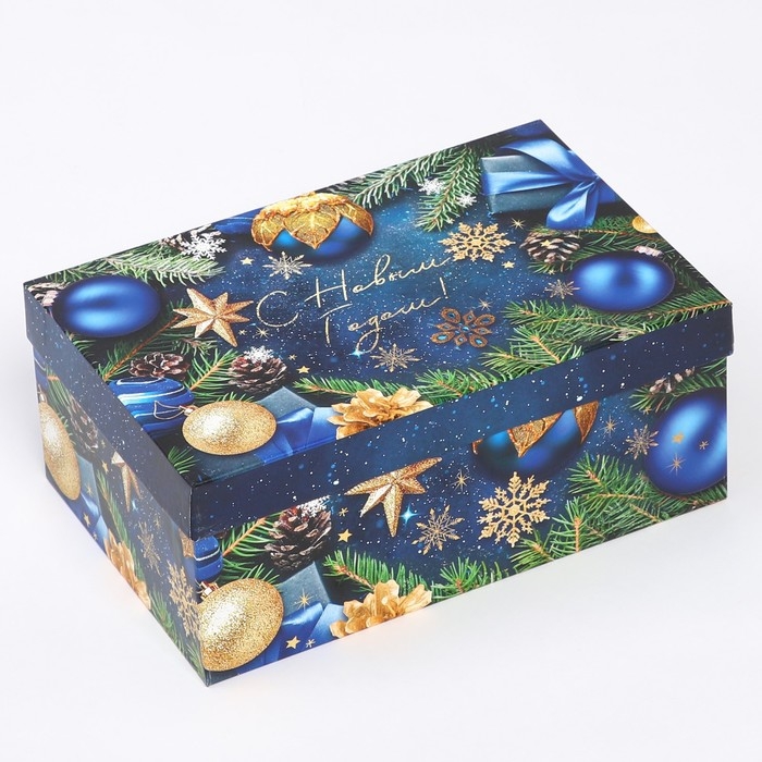 Набор коробок подарочных 15 в 1 &laquo;С Новым годом&raquo;, 12 х 7 х 4 см - 46,6 х 35,2 х 17.5 см, Новый год