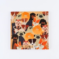 Скетчбук на гребне &laquo;Собаки&raquo;, 20х20см, 40 листов