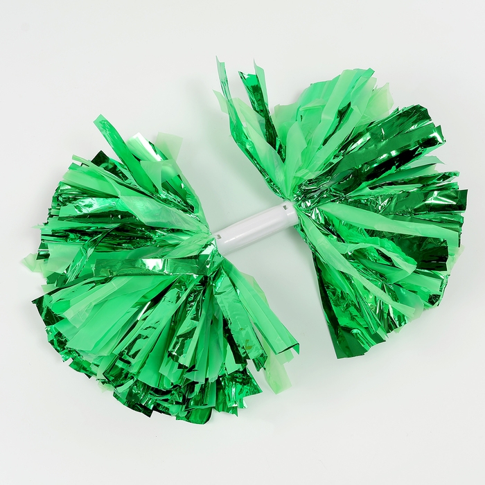 Помпон 1шт, цвет зеленый, фольга Помпон 1шт, цвет зеленый, фольга