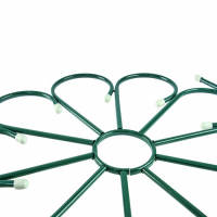 Ограждение декоративное, 75 &times; 305 см, 5 секций, металл, зелёное, &laquo;Ромашка&raquo;
