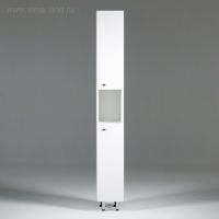 Пенал для ванной комнаты "Вега 2400" белый, 24 х 30 х 181 см