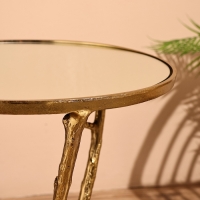 Столик кофейный 46х46х60 см, алюминий, стекло Столик кофейный 46х46х60 см, алюминий, стекло