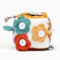 Развивающий бизикубик мягкий «Зверята», погремушка, пищит, шуршит, Крошка Я Развивающий бизикубик мягкий «Зверята», погремушка, пищит, шуршит, Крошка Я